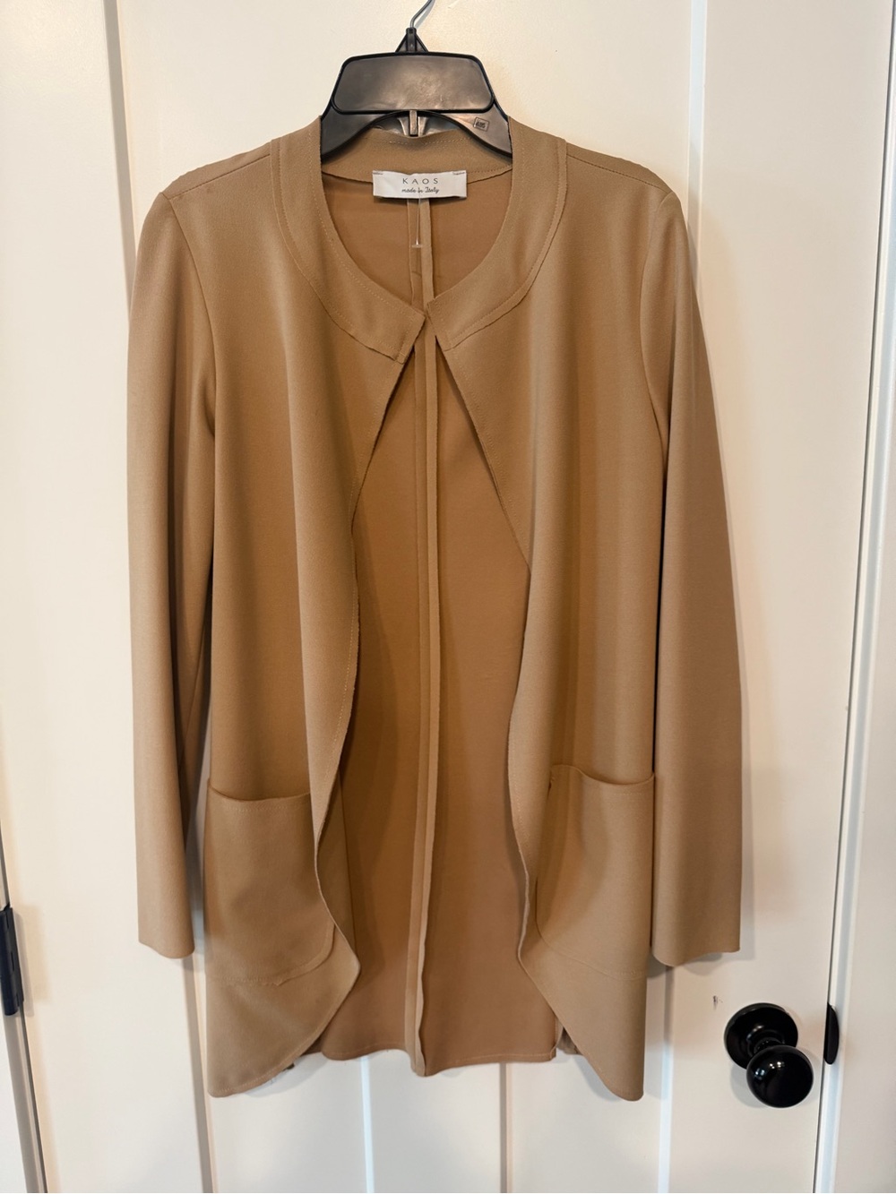 Kaos Light Brown Open-Front Women's Blazer Jacket